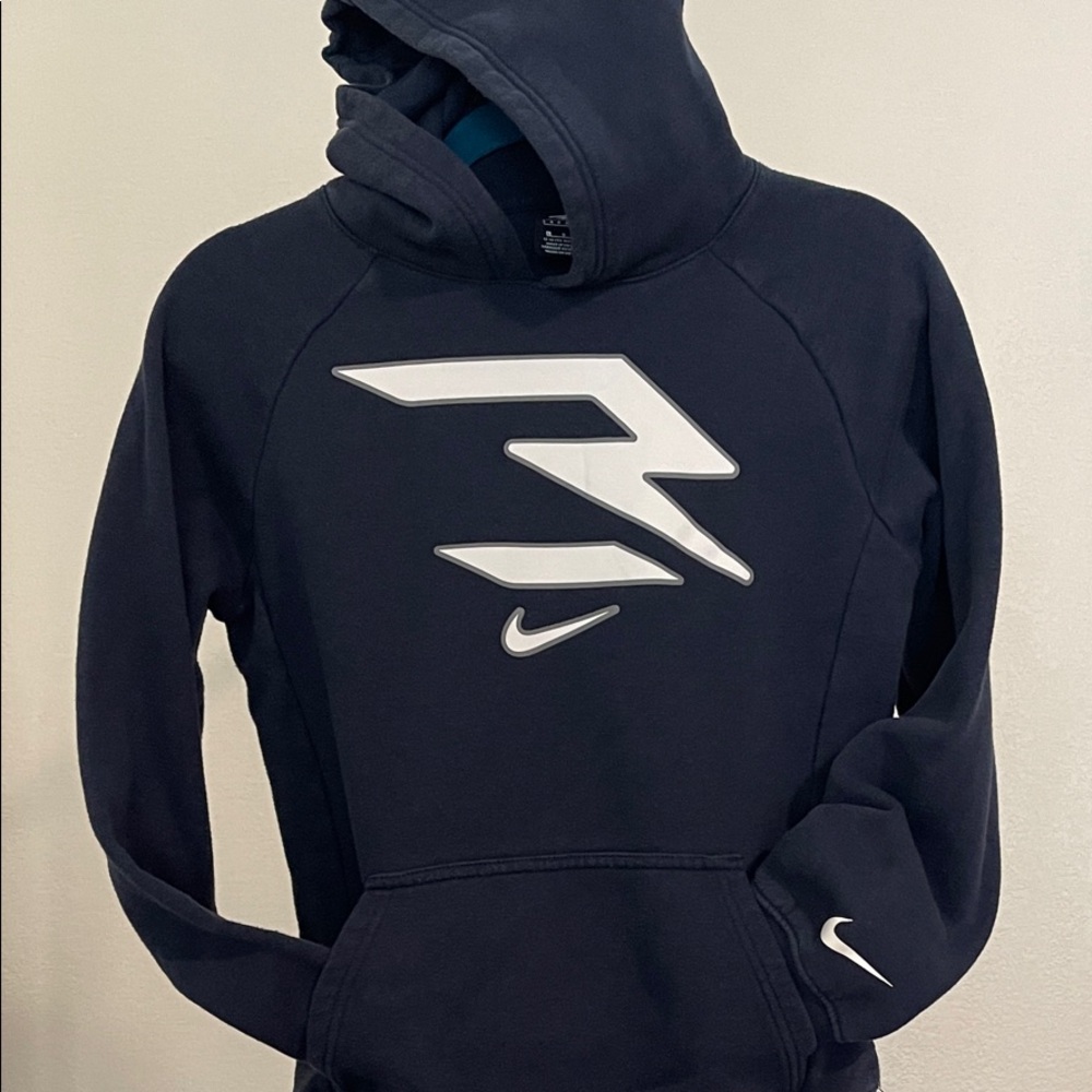 Nike Boys 3Brand Russell Wilson Icon Dark Blue Hoodie